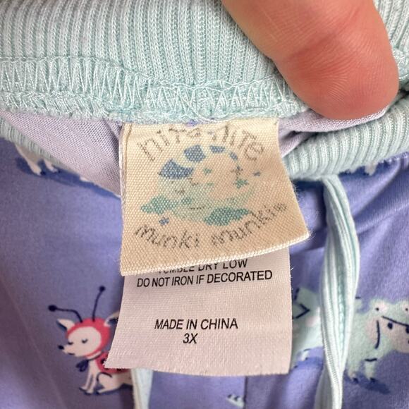 Munki-Munki Nite Nite Costume Dogs Lightweight Drawstring Pajama Lounge Pants 3X - Picture 4 of 5